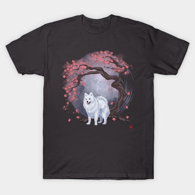 Dog Collection - Japan -  Japanese Spitz (#3) T-Shirt by FeherArt